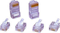 Encitech RJ126P6CR RJ45 connector 6510 0104 04 Stekker, recht Aantal polen (sensoren) 6P6C Transparant 1 stuk(s)