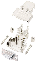 Encitech TRI M 09 DBS W K 6355 8038 11 D sub female connectorset 180 ° Aantal polen: 9 Soldeerkelk 1 stuk(s)