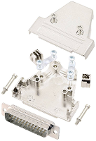 Encitech TRI M 25 DBP W K 6355 8038 03 D sub male connectorset 180 ° Aantal polen: 25 Soldeerkelk 1 stuk(s)