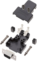 Encitech TRI P 09 HDS15 K 6355 0068 11 D sub behuizing Aantal polen: 15 Kunststof Zwart 1 stuk(s)