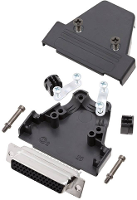 Encitech TRI P 25 HDS44 K 6355 0068 13 D sub behuizing Aantal polen: 44 Kunststof Zwart 1 stuk(s)