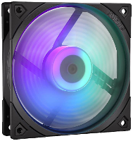 Endorfy Fluctus 120 PWM ARGB PC ventilator Zwart (b x h x d) 120 x 120 x 25 mm Incl. LED verlichting