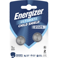 Energizer Knoopcel CR2025 3 V 2 stuk(s) 170 mAh Lithium Ultimate Child Shield E304205903