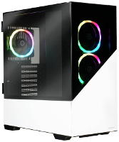 Enermax K8 Midi tower PC behuizing Wit 3 voorgeïnstalleerde LED ventilators, Zijvenster