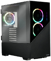 Enermax K8 Midi tower PC behuizing Zwart 3 voorgeïnstalleerde LED ventilators, Zijvenster