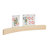 1X stuks Speelkaarthouders hout 35 cm