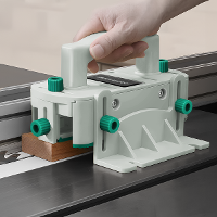 ENJOYWOOD 3D Verstelbare Tafelzaag Veiligheidsduwblok Voorkomen van Terugslag voor Tafelzagen / Routertafels / Bandsagen