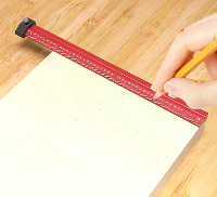 ENJOYWOOD 4PCS V vorm Ruler 7/9/12/22 inch Draagbaar Houtbewerkingsgereedschap met Dubbelzijdige Imperiale Schaal en Opb