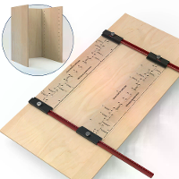 ENJOYWOOD Dubbelzijdige Plankpin jig met 1/4