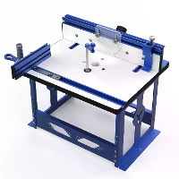 ENJOYWOOD EW XBJ004 Bovenfrezen Tafel Werktafel met Miter Gauge / Profiel Fence Systeem / Stofafzuigpoort voor 65mm en 6