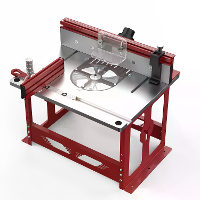 ENJOYWOOD Freestanding Router Tafel Werkbank met Afkortgeleider / Profiel Fence Systeem / Stofafzuigpoort voor de meeste