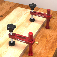 Geniet van hout 2 Pack 19mm/20mm Bench Dog Gat Vasthoudklemmen Fast Acting MFT Tafelklem met Beschermende Pads voor Hout