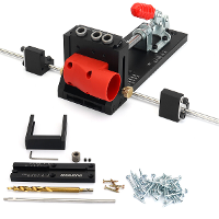 GENIETEN VAN HOUT XK4 PRO MAX Pocket Hole Jig Aluminium Legering Verstelbare Houtbewerking Boor Gids met Stabilisatie St