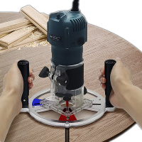 ENJOYWOOD Houtbewerking Trimgeleider Beugel achter voor Frezen / Groeven / Graveren / Trimmen / Balanceren / Sleuven / F