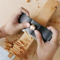 ENJOYWOOD Houten Handplaner Kantenfrees Houtbewerking Kantenafwerkers met 3 Stuks Schrapers Blades Ontbraamtool