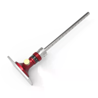 ENJOYWOOD markeerlat precisie houtbewerkings markeerhulpmiddel met micro aanpassing 12 mm carbide blad en rvs staaf voor