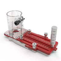ENJOYWOOD Multifunctionele Router mortise jig,Deurscharnier Sjabloon,Gidsrailadapter,Circulaire Sleufbewerking,voor Hout