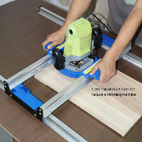 ENJOYWOOD Plankafvlakking Jig Precisie Router Vlakstrijk Systeem voor Houten Platen Einde Geen Borden & Hars Projecten S