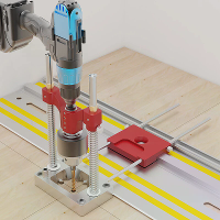 ENJOYWOOD Precisie Cirkelzaag Rail Boor Gids Boorgereedschap Gatlocatie voor Rechte Gaten Geschikt voor Makita Festool R