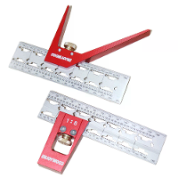 ENJOYWOOD RVS Dovetail Marker Gauge Dovetail Jig Gids Houtbewerking Scribbler 45 Graden / 90 Graden Hoekliniaal Vierkant