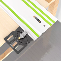 ENJOYWOOD Verstelbare Multi Angle Track Zaag Gids Vierkante Gids  60° tot 60° Snelle Positieve Hoekstop Compatibel met M