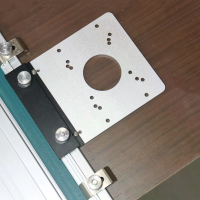 ENJOYWOOD Vierkant Gids Rails Router Base Plate voor Vaste Basis Trim Routers Compatibel met Makita Festool Duratrk Zaag