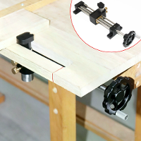 ENJOYWOOD WerkbankBank Vijs Aluminiumlegering 165mm Instelling Dubbele geleiderail Gloeilamppend Schraube Met Messingbus