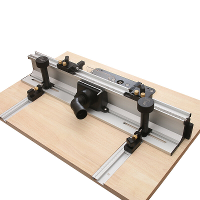 ENJOYWOOD Wnew Houtbewerkingsrouter Tafelhek Aluminium Profielhek Systeem 700mm met Schuifbeugels Bit Guard