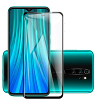 Enkay 9H Anti explosie Volledige lijm Volledige dekking Gehard glas Screenprotector voor Xiaomi Redmi Note 8 Pro Niet or