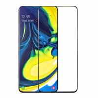 Enkay Anti Explosie Volledige Lijm 2.5D Gebogen Rand Gehard Glas Screen Protector voor Samsung Galaxy A80 2019