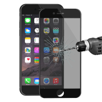 ENKAY Anti Spy 3D Arc Edge 0,26mm 9H Carbon Fiber Tempered Glass Screen Protector voor iPhone 6 6s