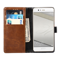 Enkay Card Slot Stand Pu Leather Full Body Case For Huawei P10