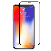 Enkay Full Lijm 2.5D Arc Edge gehard glas displayfolie voor iPhone XR