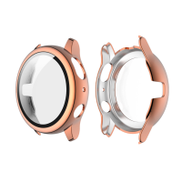 ENKAY Plating PC Watch Case Cover + 9 H Gehard Glas Anti Kras Screen Protector voor Samsung Galaxy Horloge Active 2 40mm
