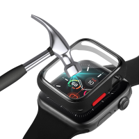 Enkay schokbestendig anti kras Soft TPU + HD helder gehard glas volledige dekking horlogekast voor Apple Watch serie 6/5