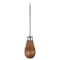 Enkel Kalebas Naald Handwerk Naald Log Kleur Houten Handvat 4.53