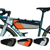 ENLEE 2.5L Fietskamer Tas Waterdicht Zijrits Nacht Reflecterende Strip Smalle Rand Fiets Driehoek Voorbuis Frame Tas