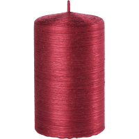 1X Rode cilinderkaars/stompkaars 6 x 10 cm 25 branduren