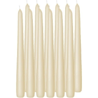 Enlightening Candles Dinerkaarsen   12x stuks   creme wit   8 branduren   25 cm   kandelaar kaarsen