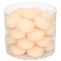 Enlightening Candles Drijfkaarsen   28x stuks   creme wit   ca 4 branduren   dia 5 cm   sfeerkaarsen
