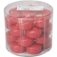 Enlightening Candles Drijfkaarsen   28x stuks   rood   ca 4 branduren   dia 5 cm   sfeerkaarsen