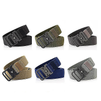 ENNIU Elastische Tactische Riemen Combat Tactische Ontwerper Riemen Voor Jeans Broeken 2 Ring Gespen Solide Casual Nylon