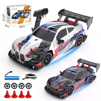 ENOZE 8607 RTR 1/24 2.4G 4WD 30km/h Drift RC Auto GTR Mini Race Hoge Snelheid Racing LED Licht On Road Radio Controle Vo