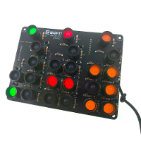 EQKIT YBN 20 Binaire Klok Doe het zelf Elektronische Kit USB 5V Multi Kleur LED's Hoge Precisie STEM Educatieve Soldeerp