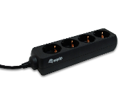 Equip 333281 Stekkerdoos Zwart 1 stuk(s)