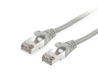 Equip 605507 RJ45 Netwerkkabel, patchkabel CAT 6 S/FTP 0.50 M Grijs Vergulde steekcontacten 1 stuk(s)