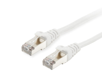 Equip 605510 RJ45 Netwerkkabel, patchkabel CAT 6 S/FTP 1.00 M Wit Vergulde steekcontacten 1 stuk(s)