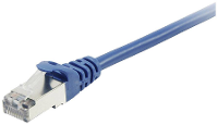 Equip 605537 RJ45 Netwerkkabel, patchkabel CAT 6 S/FTP 0.50 M Blauw Vergulde steekcontacten 1 stuk(s)