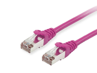 Equip 605555 RJ45 Netwerkkabel, patchkabel CAT 6 S/FTP 1.00 M Violet Vergulde steekcontacten 1 stuk(s)