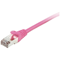 Equip 605585 RJ45 Netwerkkabel, patchkabel CAT 6 S/FTP 7.50 M Pink Vergulde steekcontacten 1 stuk(s)